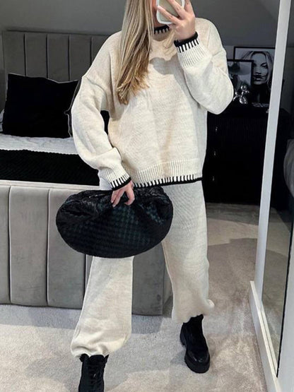 Luna Herfstset Dames – Warme Gebreide Set voor Elke Dag