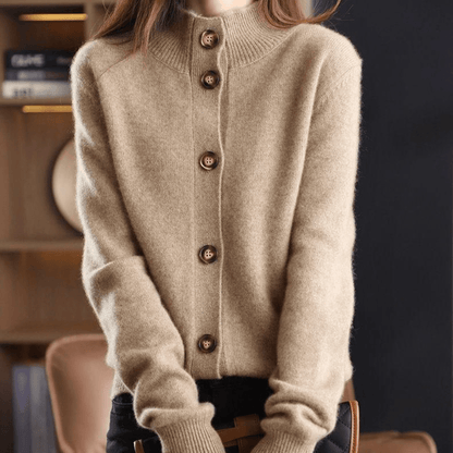 Zachte Dames Gebreide Kasjmierlook Vest – Warm & Elegant