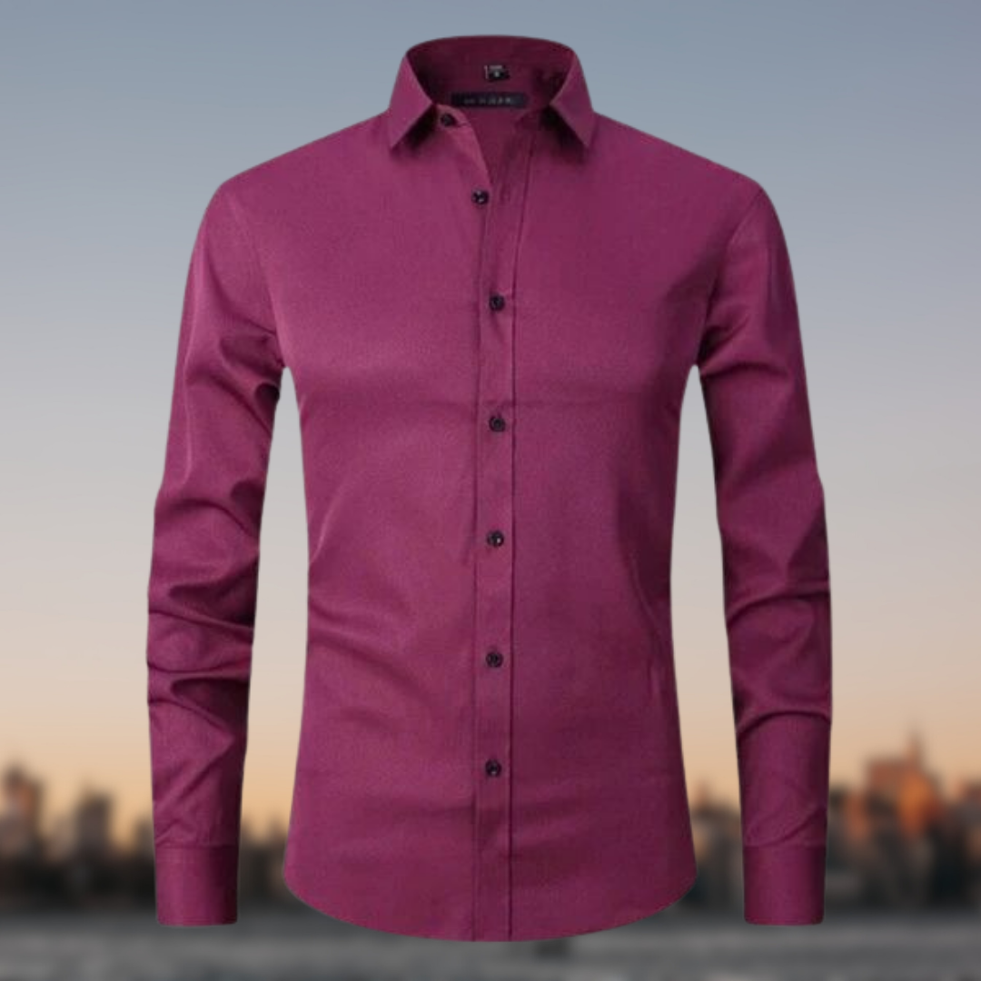 Milan Strijkvrije Herenblouse Comfortabel Kreukvrij Model