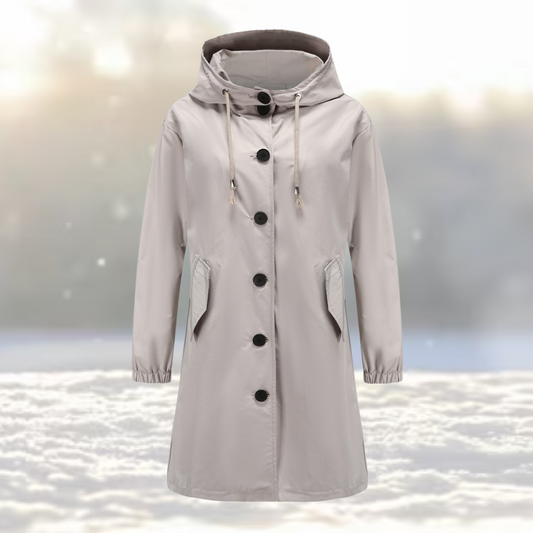 Dames wintertrenchcoat Norvella – water- en winddichte lange jas