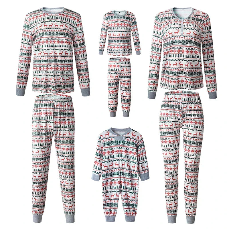 Gezins Kerst Pyjama Set 2-Delig – Matchende Kerstnachtkleding