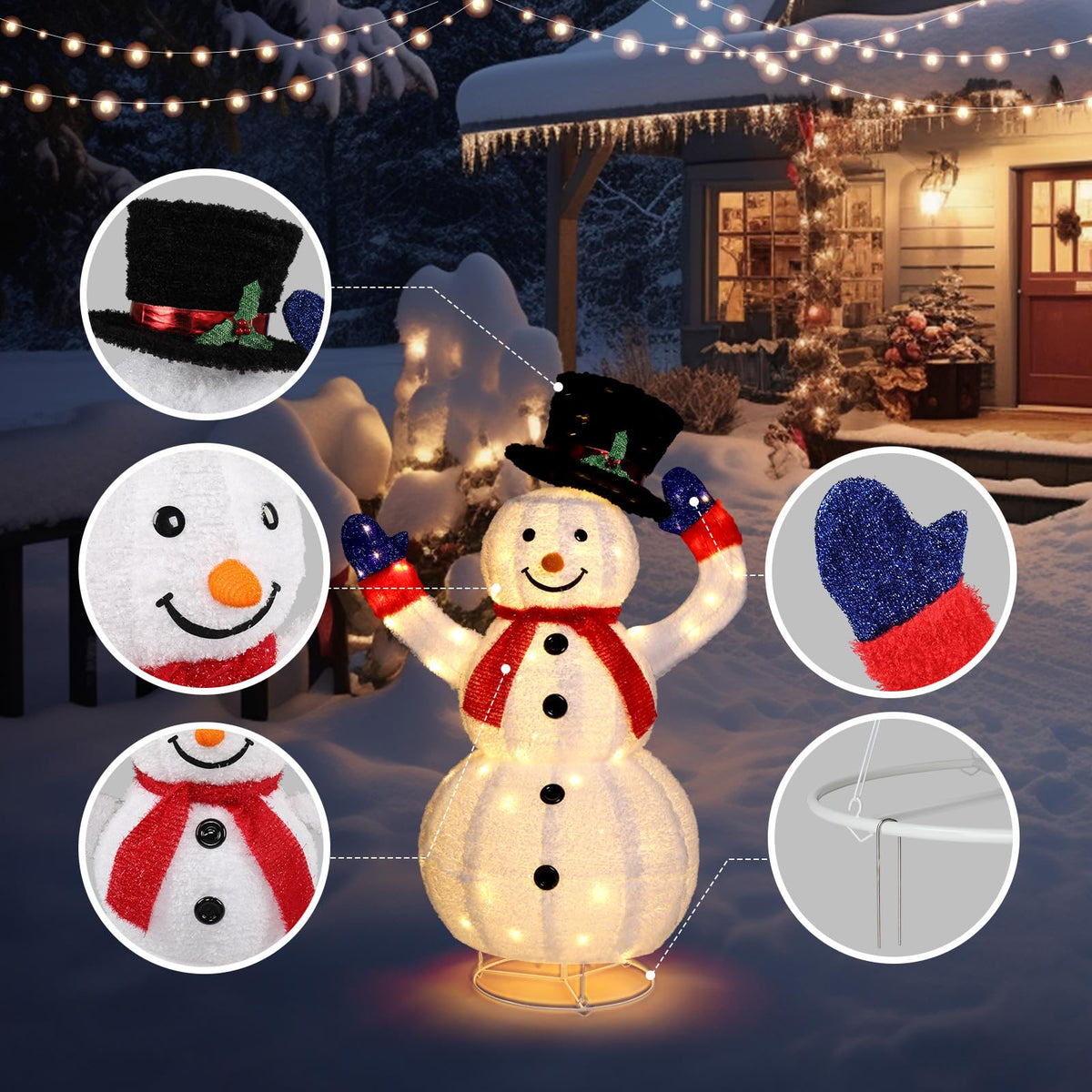 Buiten Kerstman Lichtdecoratie