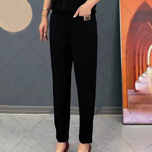 Lunara Katoenen Damesbroek met Elastische Taille en Comfortabele Pasvorm