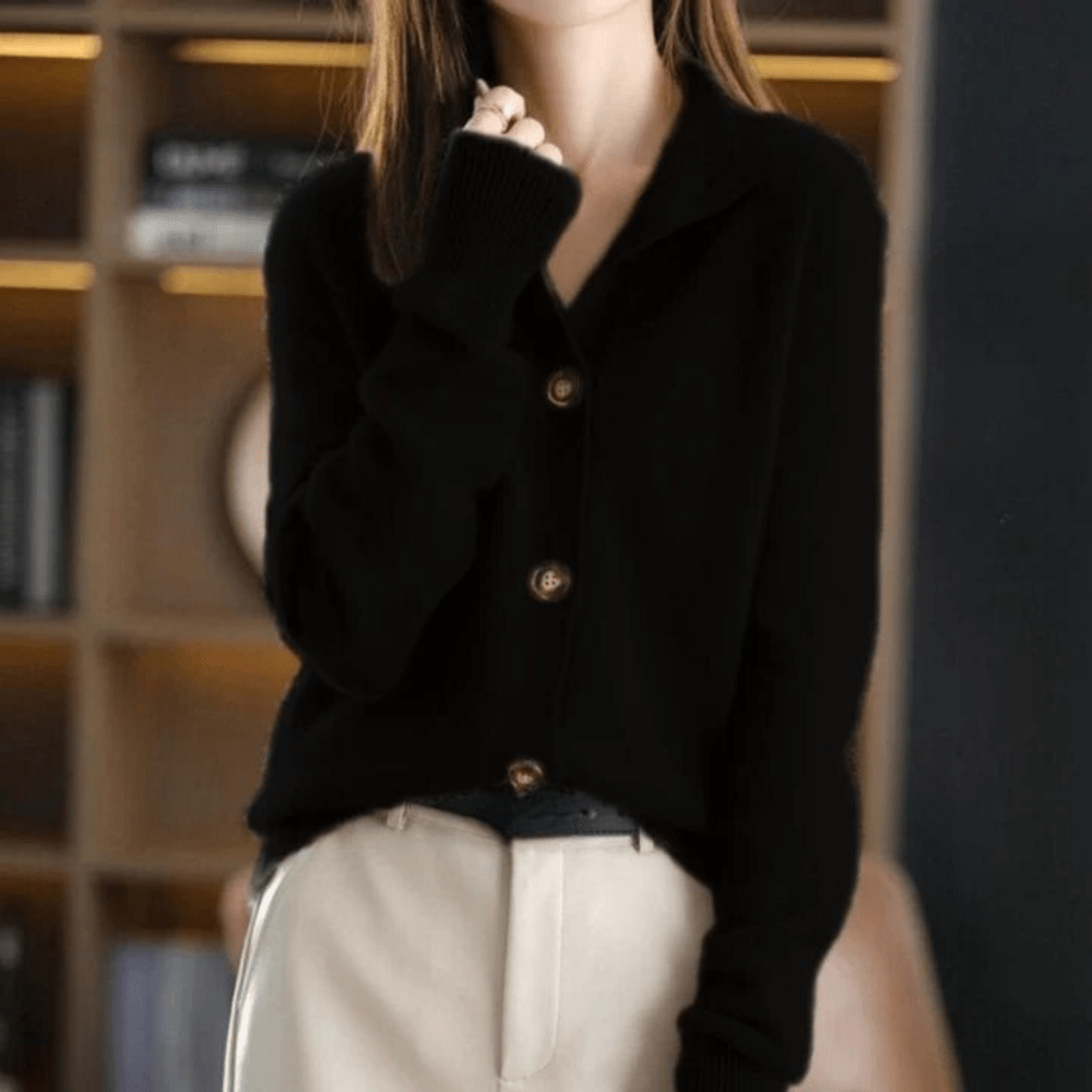 Zachte Dames Gebreide Kasjmierlook Vest – Warm & Elegant