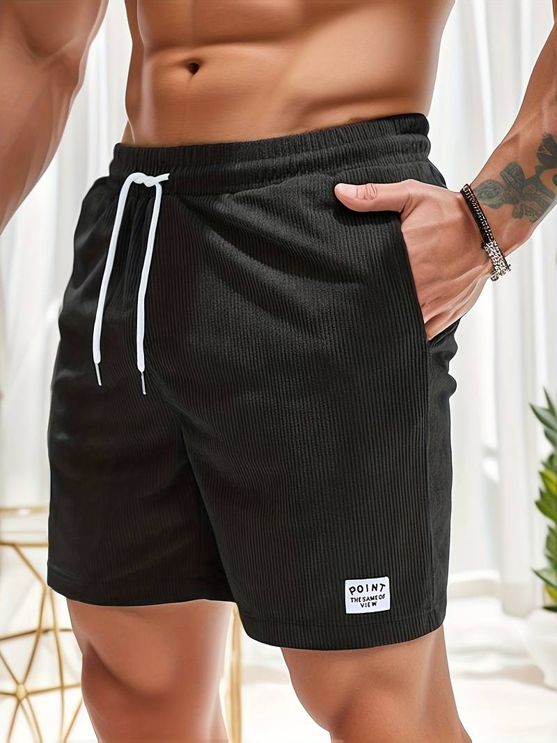 ZomerRib Heren Korte Broek – Comfortabele Ribstof Zomershort