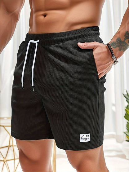 ZomerRib Heren Korte Broek – Comfortabele Ribstof Zomershort