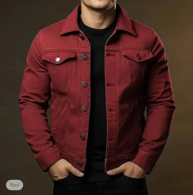 Milan Denim Jas Heren – Comfortabele Katoenen Herfstjas