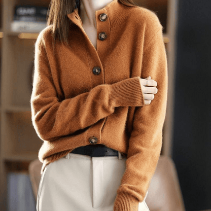 Zachte Dames Gebreide Kasjmierlook Vest – Warm & Elegant