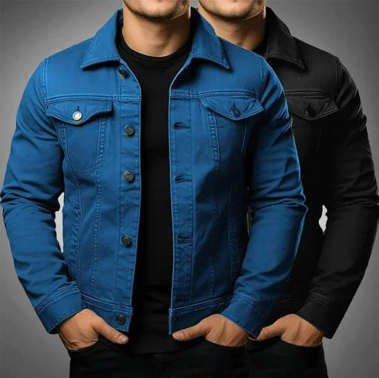 Milan Denim Jas Heren – Comfortabele Katoenen Herfstjas