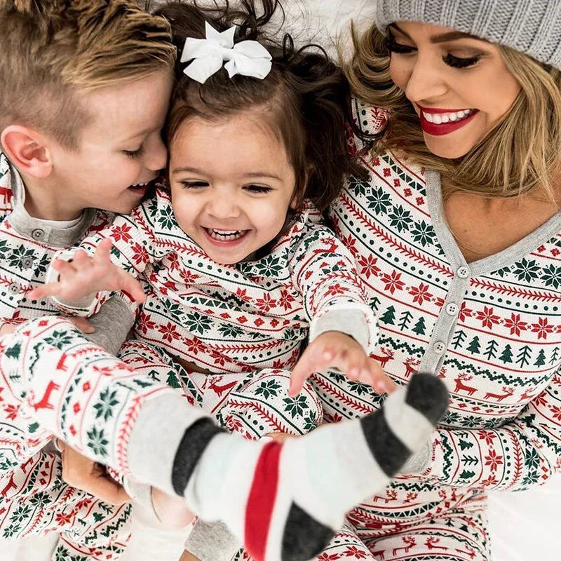 Gezins Kerst Pyjama Set 2-Delig – Matchende Kerstnachtkleding