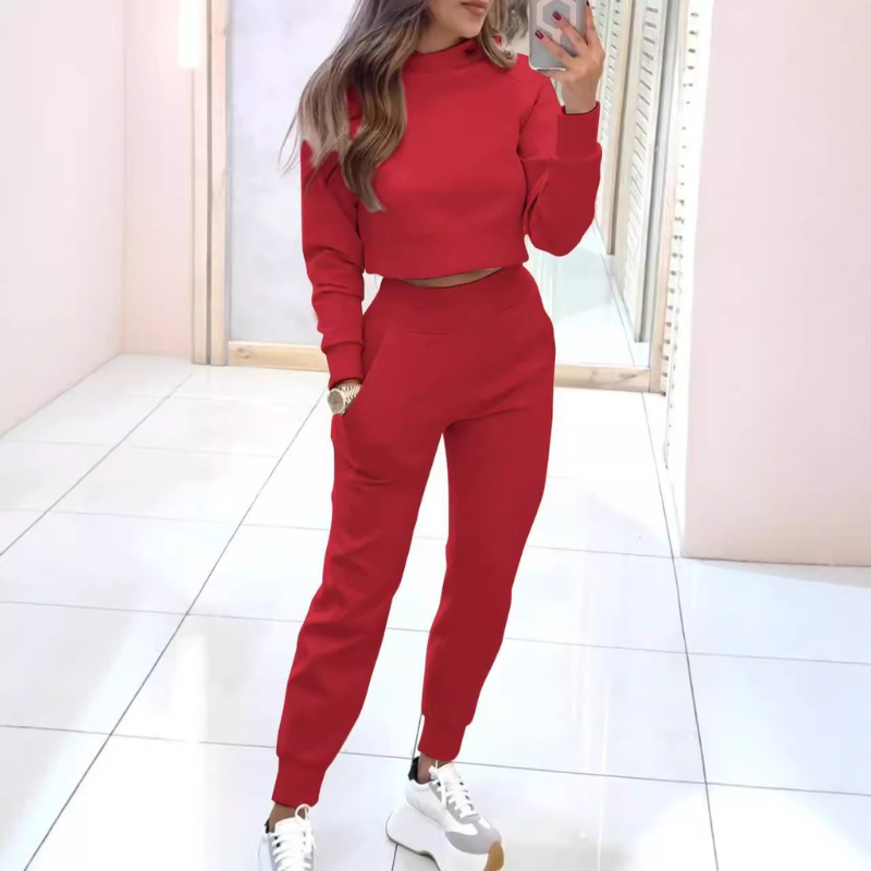 Herfst Warmte Set Dames – Comfortabele Trui en Broek voor Koude Dagen
