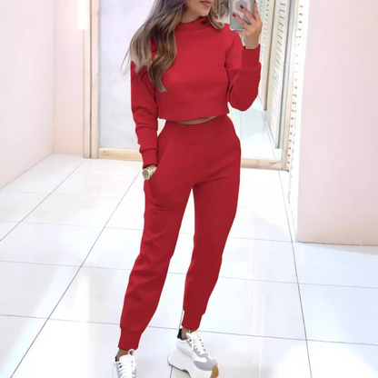 Herfst Warmte Set Dames – Comfortabele Trui en Broek voor Koude Dagen
