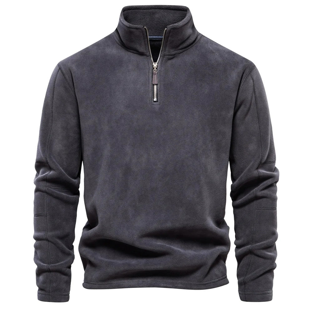Daan Fleece Trui voor Heren met Hoge Kraag – Warm en Zacht