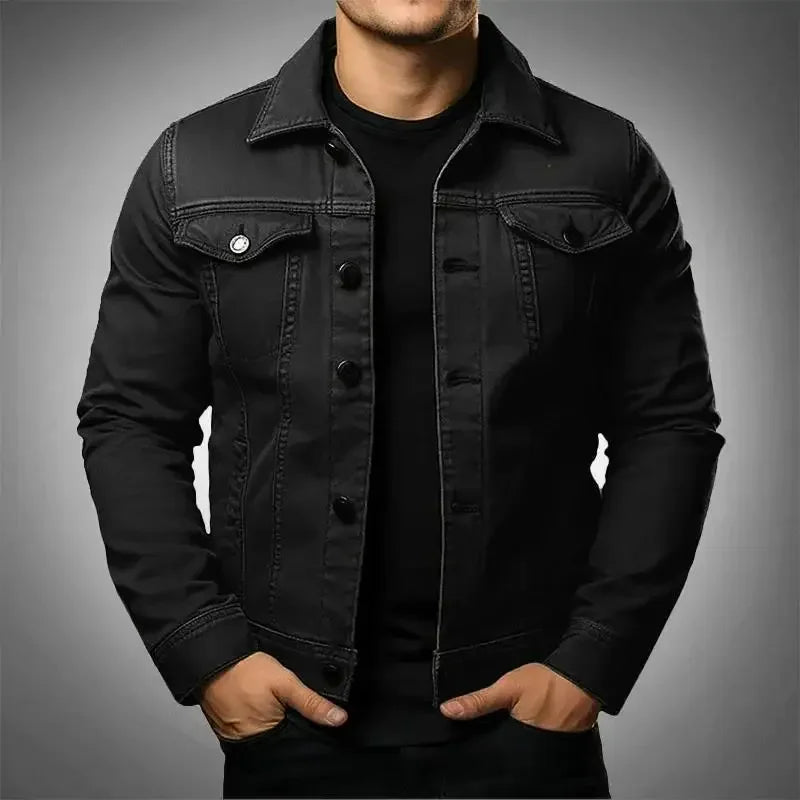 Milan Denim Jas Heren – Comfortabele Katoenen Herfstjas