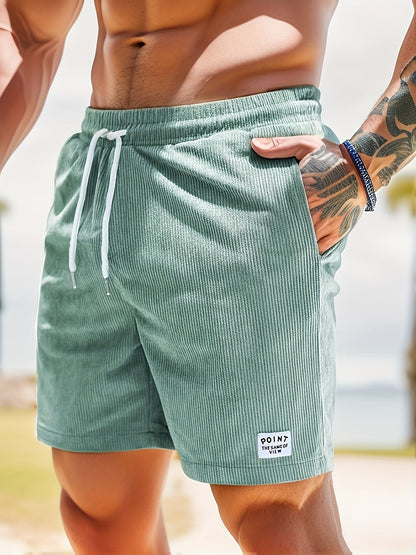 ZomerRib Heren Korte Broek – Comfortabele Ribstof Zomershort