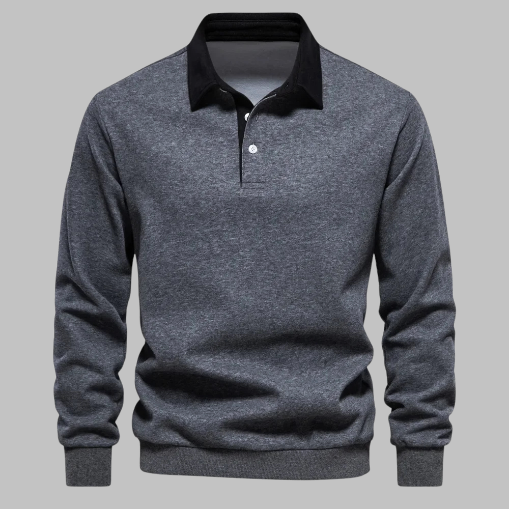 Elegante Heren Polosweater Lodewijk met Comfortabele Pasvorm