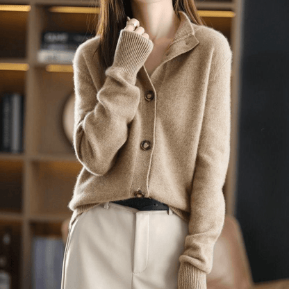 Zachte Dames Gebreide Kasjmierlook Vest – Warm & Elegant