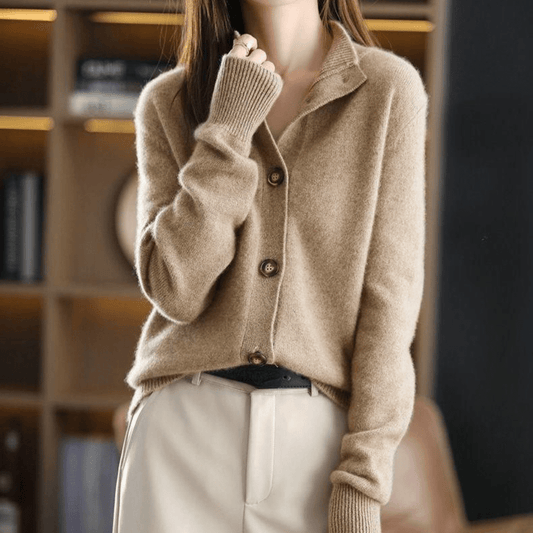 Zachte Dames Gebreide Kasjmierlook Vest – Warm & Elegant