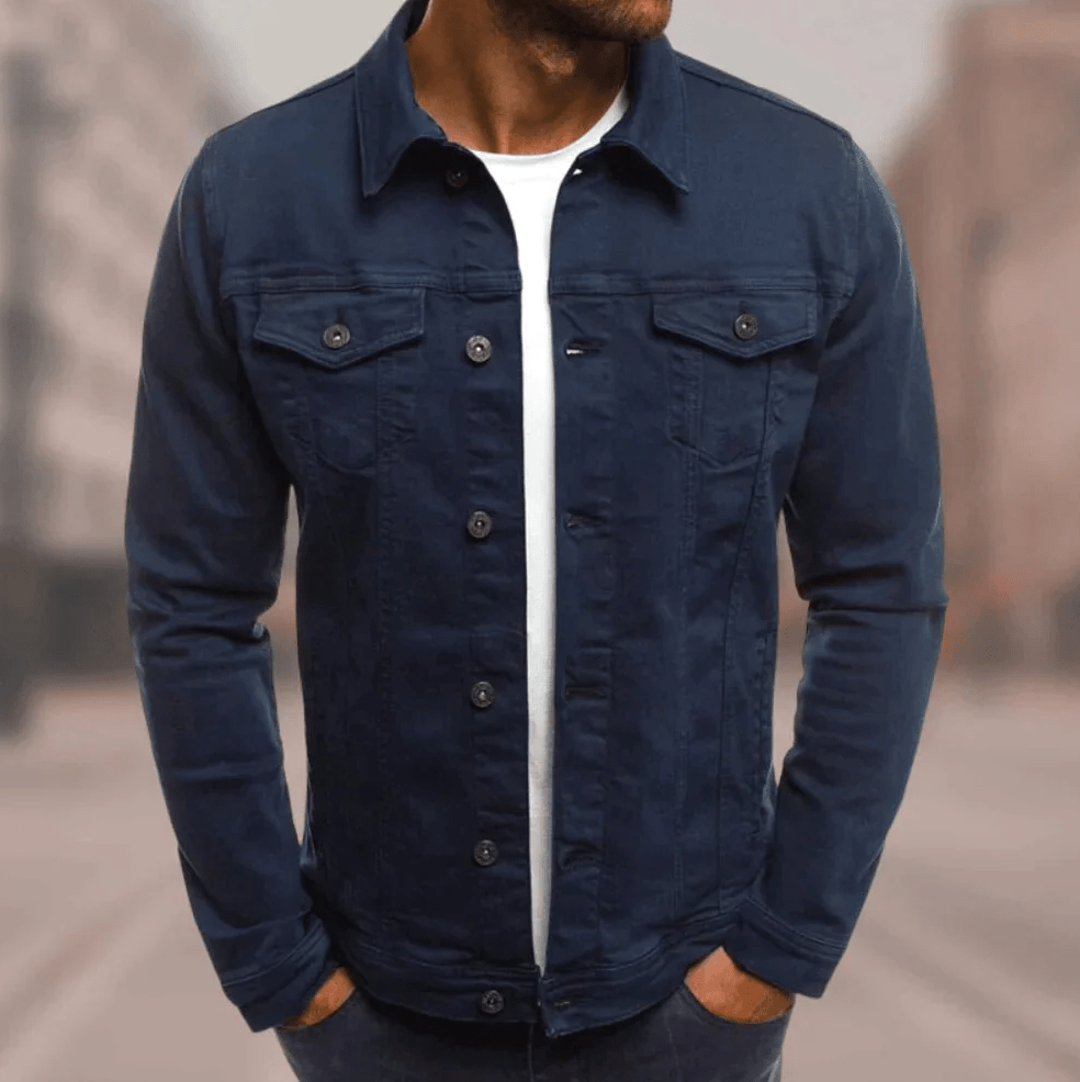 Daan Denimjas Heren – Warme Jas met Veel Zakken