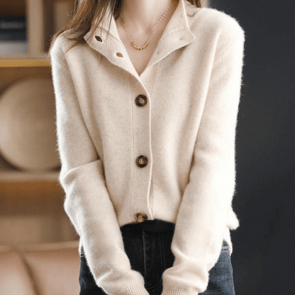Zachte Dames Gebreide Kasjmierlook Vest – Warm & Elegant