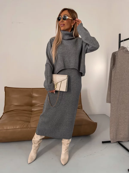 Lunara Dames Set – Elegante Warme Herfst- en Winterkleding