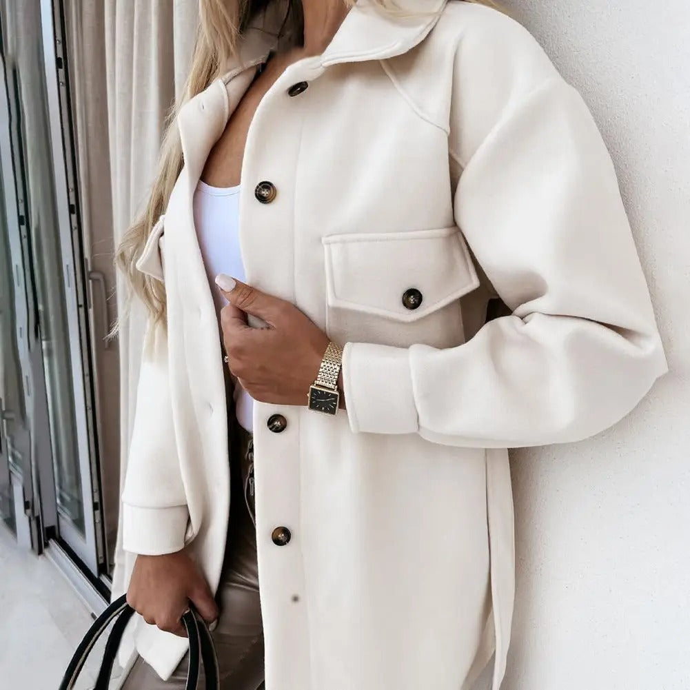 Livia Elegante Voorjaarsmantel Dames – Warm en Ademend