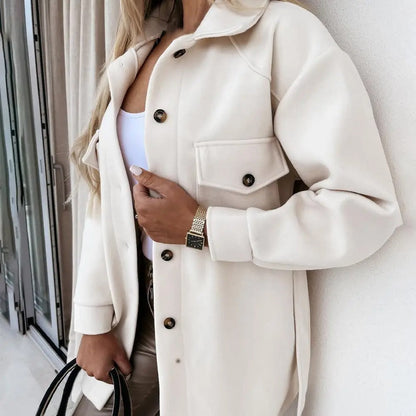 Livia Elegante Voorjaarsmantel Dames – Warm en Ademend