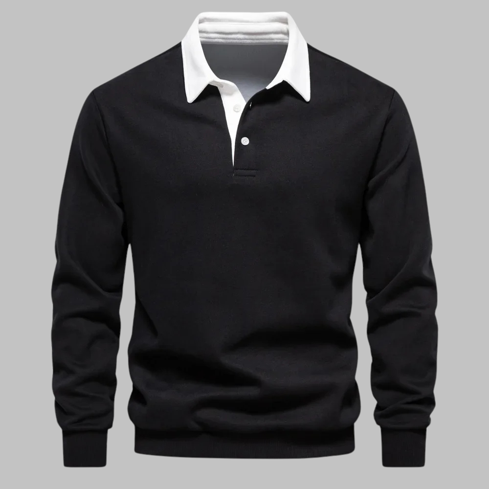 Elegante Heren Polosweater Lodewijk met Comfortabele Pasvorm