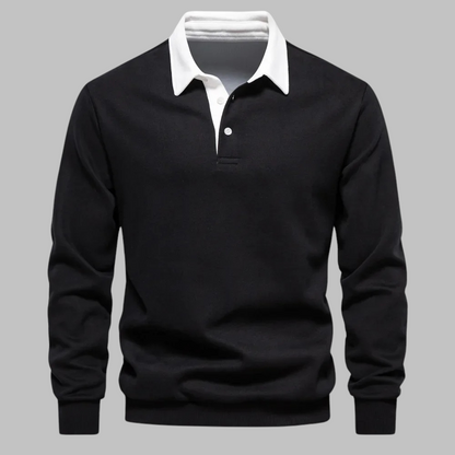 Elegante Heren Polosweater Lodewijk met Comfortabele Pasvorm