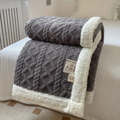 Ultram zachte sherpa deken – gezellig, warm en stijlvol comfort