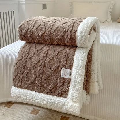 Ultram zachte sherpa deken – gezellig, warm en stijlvol comfort