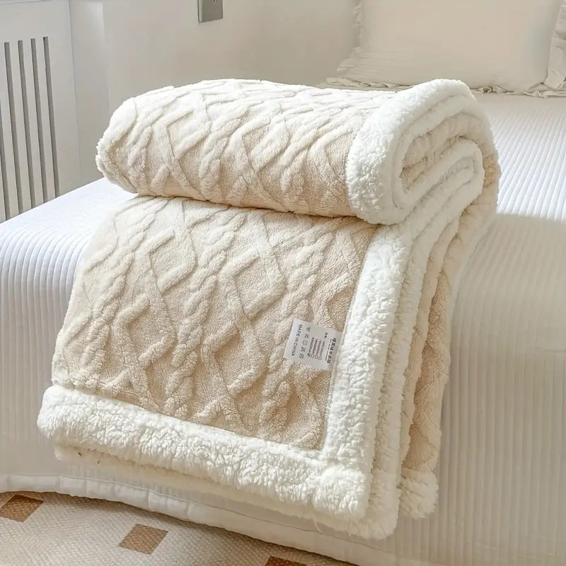 Ultram zachte sherpa deken – gezellig, warm en stijlvol comfort