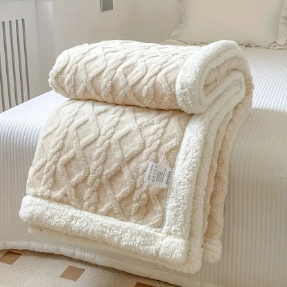 Ultram zachte sherpa deken – gezellig, warm en stijlvol comfort