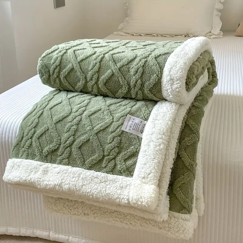 Ultram zachte sherpa deken – gezellig, warm en stijlvol comfort