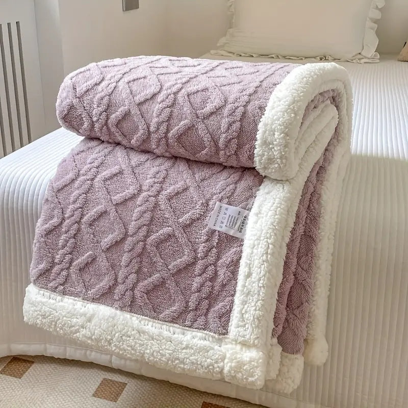 Ultram zachte sherpa deken – gezellig, warm en stijlvol comfort