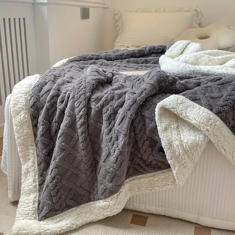 Ultram zachte sherpa deken – gezellig, warm en stijlvol comfort