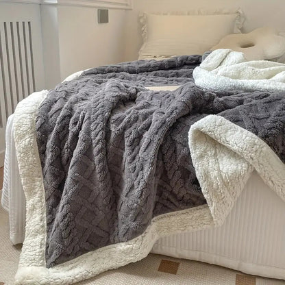 Ultram zachte sherpa deken – gezellig, warm en stijlvol comfort