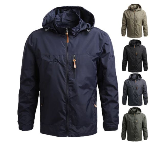 Legerstorm – Herenjas met Capuchon, Ritssluiting en Tactische Look