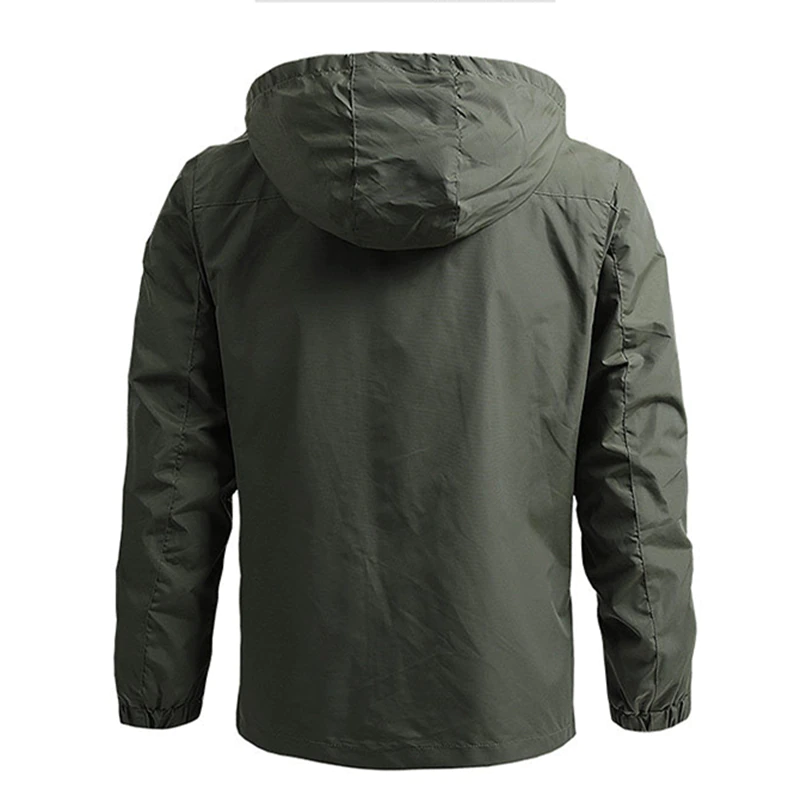 Legerstorm – Herenjas met Capuchon, Ritssluiting en Tactische Look