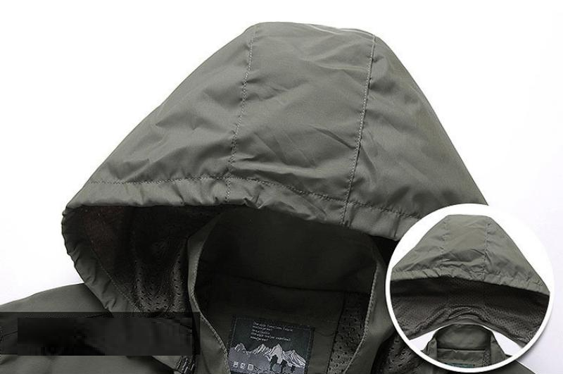 Legerstorm – Herenjas met Capuchon, Ritssluiting en Tactische Look