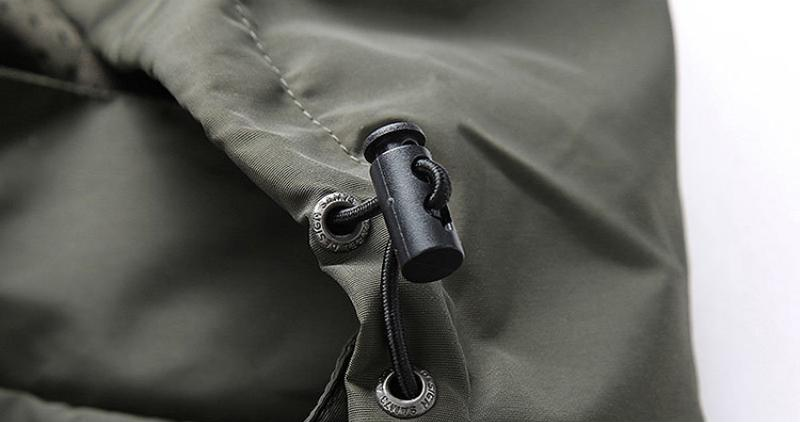 Legerstorm – Herenjas met Capuchon, Ritssluiting en Tactische Look
