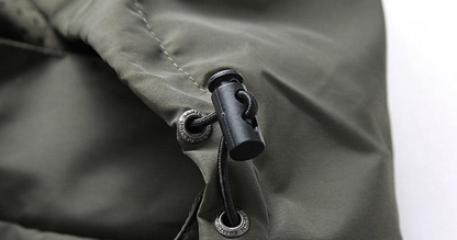 Legerstorm – Herenjas met Capuchon, Ritssluiting en Tactische Look