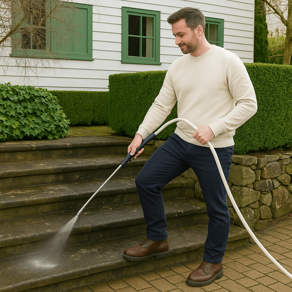 WaterKracht Tuinslang Spuitmond met Instelbare Waterstraal voor Reiniging