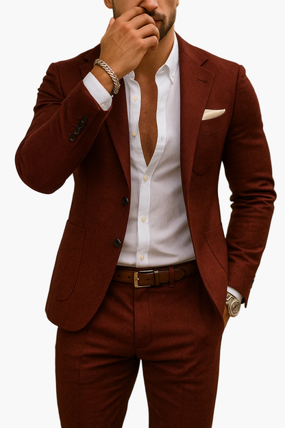 Herenkostuum Slim Fit Modern Design Feest & Kantoor