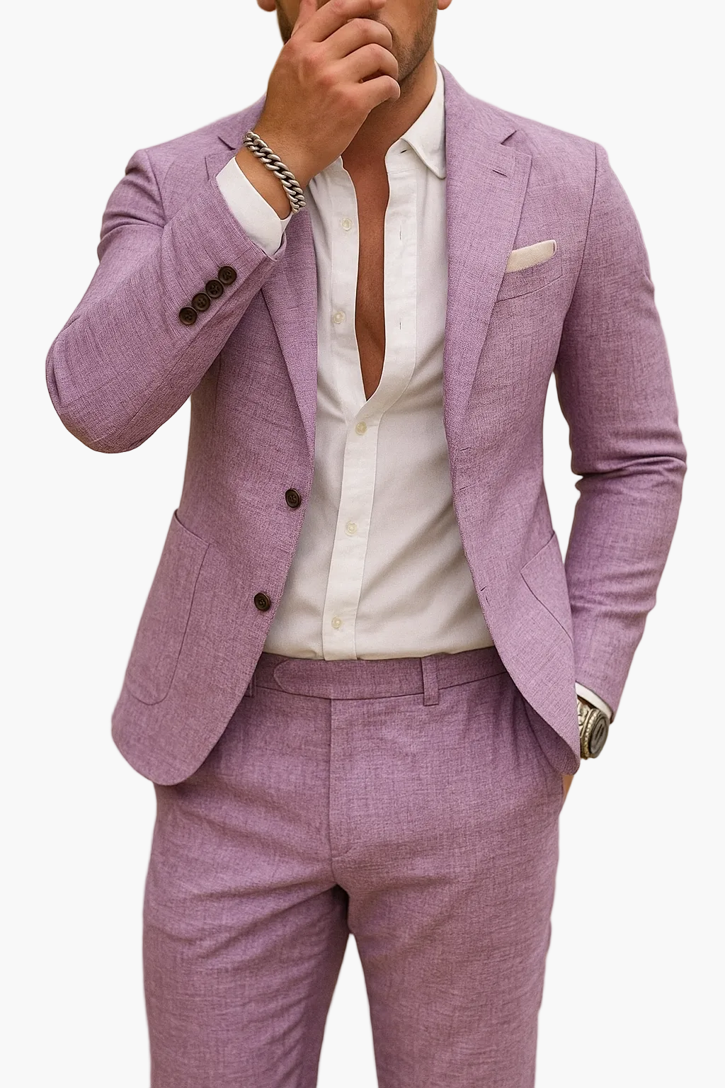 Herenkostuum Slim Fit Modern Design Feest & Kantoor
