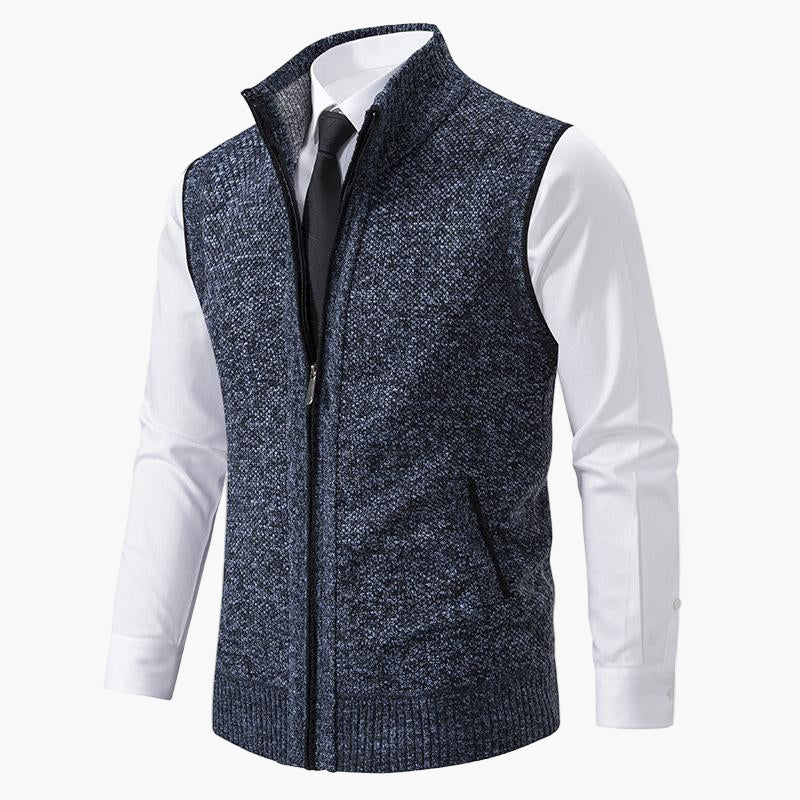 Herenvest Elegant Gebreid – Stijlvol Vest voor Mannen, Perfect voor Werk & Vrije Tijd