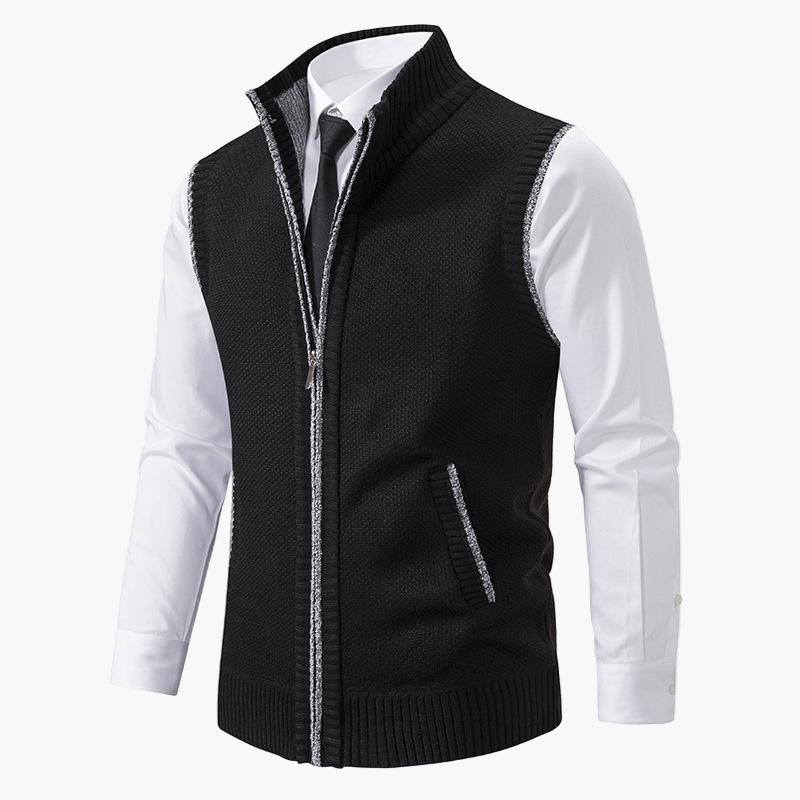 Herenvest Elegant Gebreid – Stijlvol Vest voor Mannen, Perfect voor Werk & Vrije Tijd