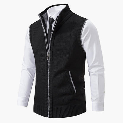 Herenvest Elegant Gebreid – Stijlvol Vest voor Mannen, Perfect voor Werk & Vrije Tijd