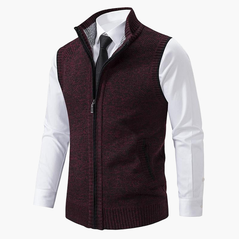 Herenvest Elegant Gebreid – Stijlvol Vest voor Mannen, Perfect voor Werk & Vrije Tijd