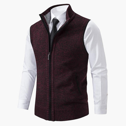 Herenvest Elegant Gebreid – Stijlvol Vest voor Mannen, Perfect voor Werk & Vrije Tijd